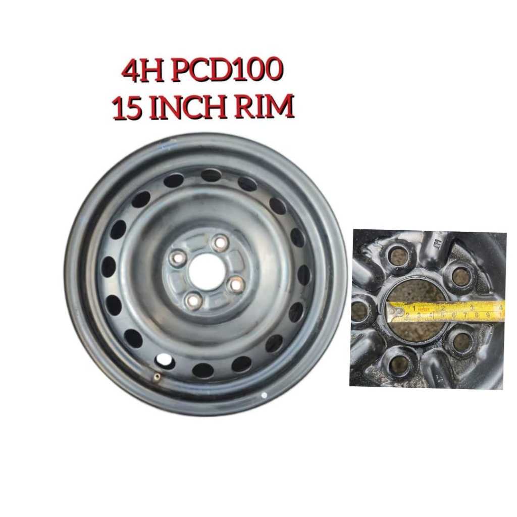 RIM BESI 15 INCH STEEL RIM TOYOTA / HONDA / NISSAN / PROTON / MAZDA ...