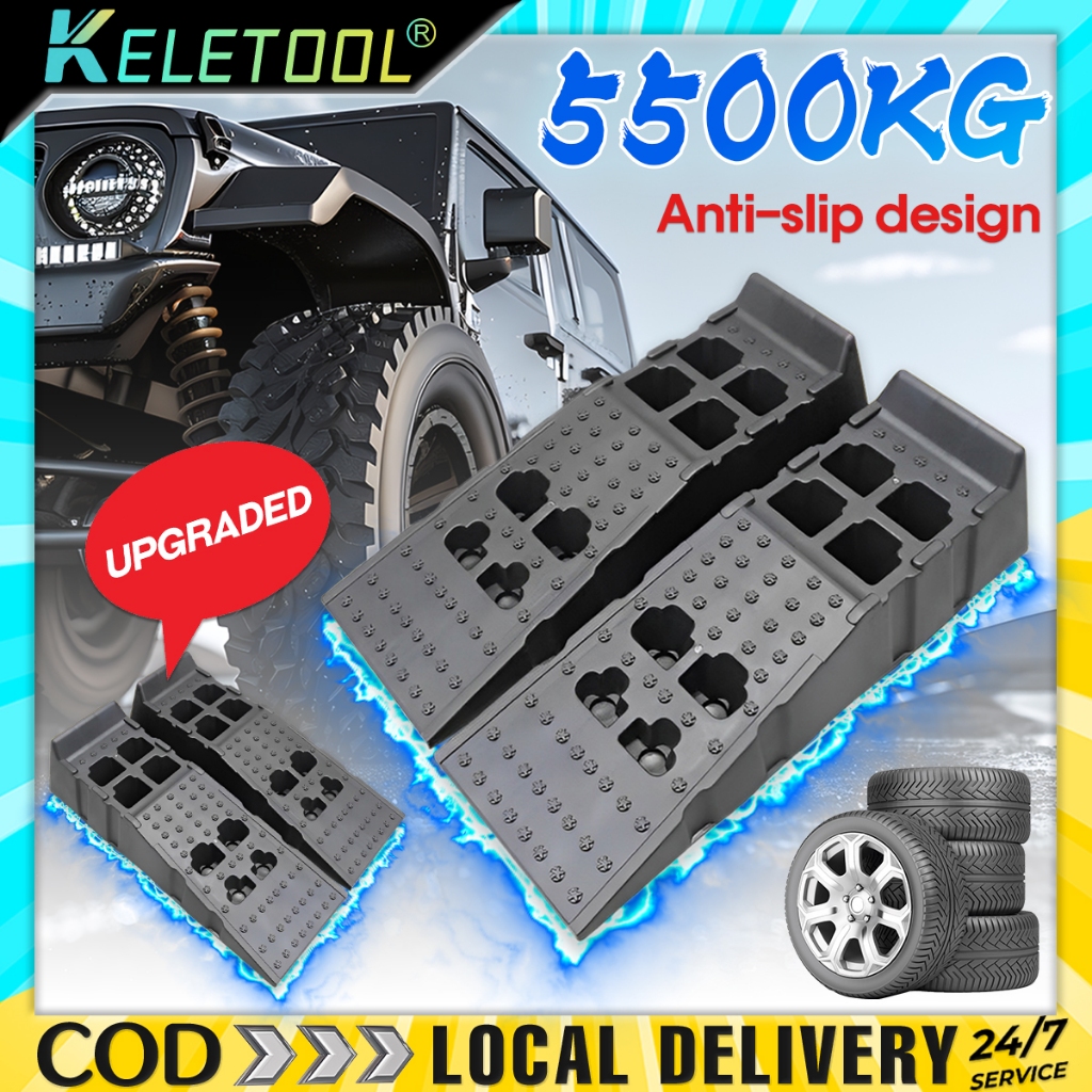 Car Ramps Heavy Duty Durable Plastic Car Ramp Car Vehicle Truck ...