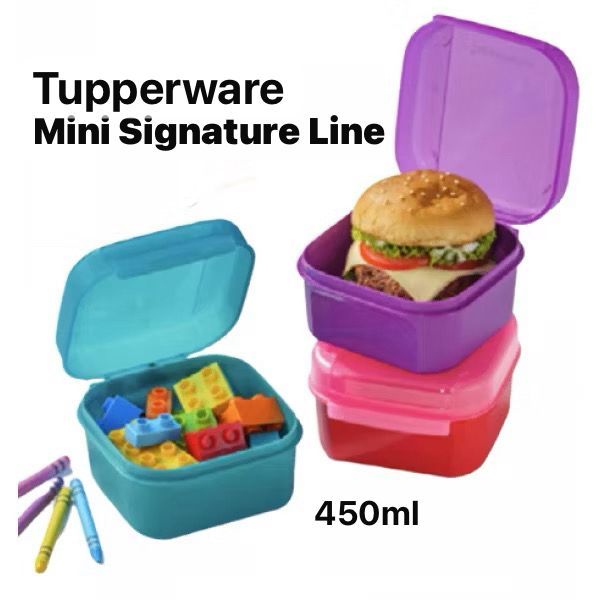 .9764K Tupperware Mini Signature Square (1pc) 450ml / Mini Signature ...