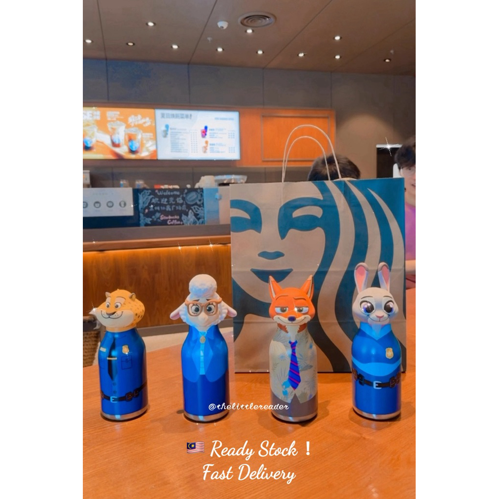 [🇨🇳亲自代购] Starbucks x Disney Zootopia Thermos | 星巴克 X 疯狂动物城 430ml 保温杯 ...