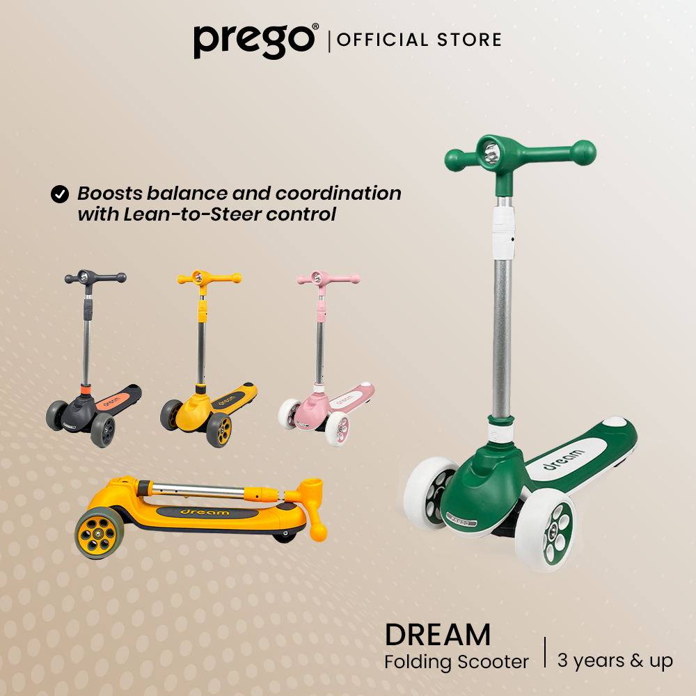 Prego Baby Dream Folding Scooter For Kid Skuter Budak | Shopee Malaysia