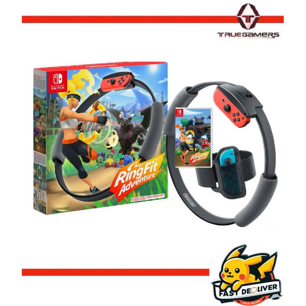 Nintendo Switch Ringfit Ring Fit Adventure Sports Fitness Ring & Leg ...
