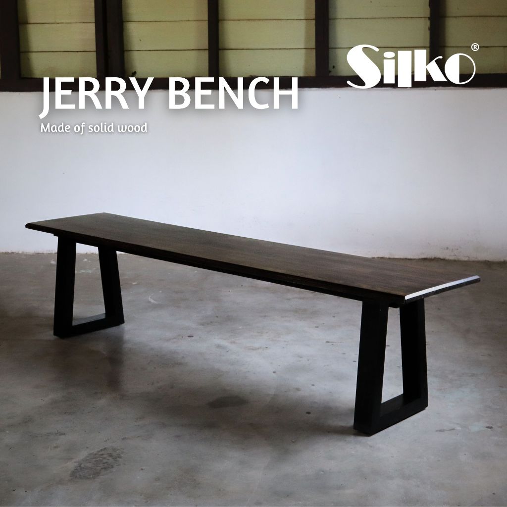 JERRY Bench made of solid Rubberwood sesuai untuk kerusi meja makan ...