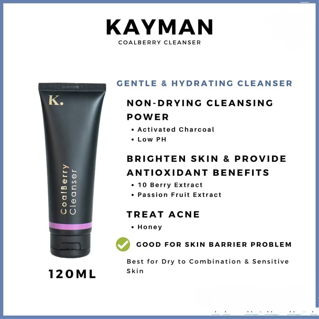 (NEW ARRIVAL) KAYMAN BEAUTY - COALBERRY CLEANSER 120 ml | Shopee Malaysia