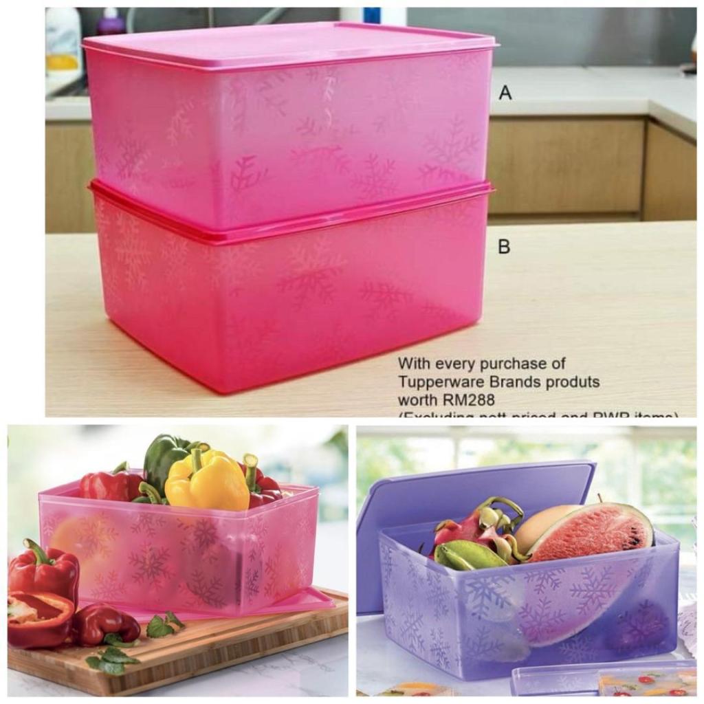 ii'9123 'Tupperware Festive Stor N Serve 6L(1) / Snowflakes Store ...