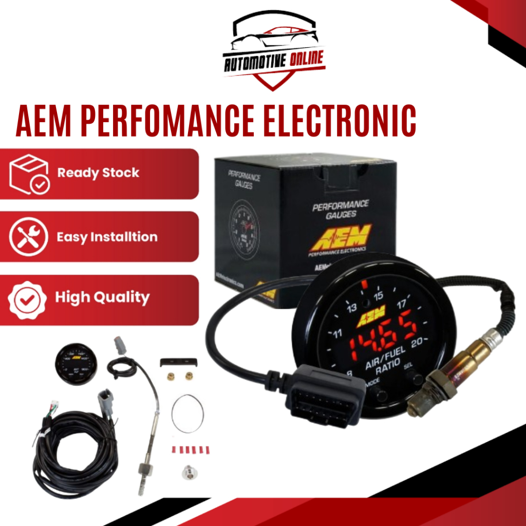 AEM Performance Gauge X-Series Wideband UEGO Air Fuel Ratio Gauge Fuel ...
