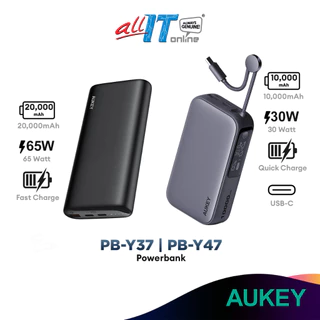 Aukey PB-Y47 10,000mAh | PB-Y37 20,000mAh Fast Charging Powerbank
