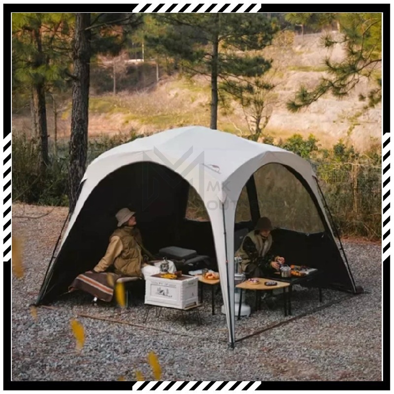 Naturehike Dome Tent Canopy Waterproof Quick Open Docking Tent Outdoor  Camping Large Sunshade Tarp Family Dome Shelter