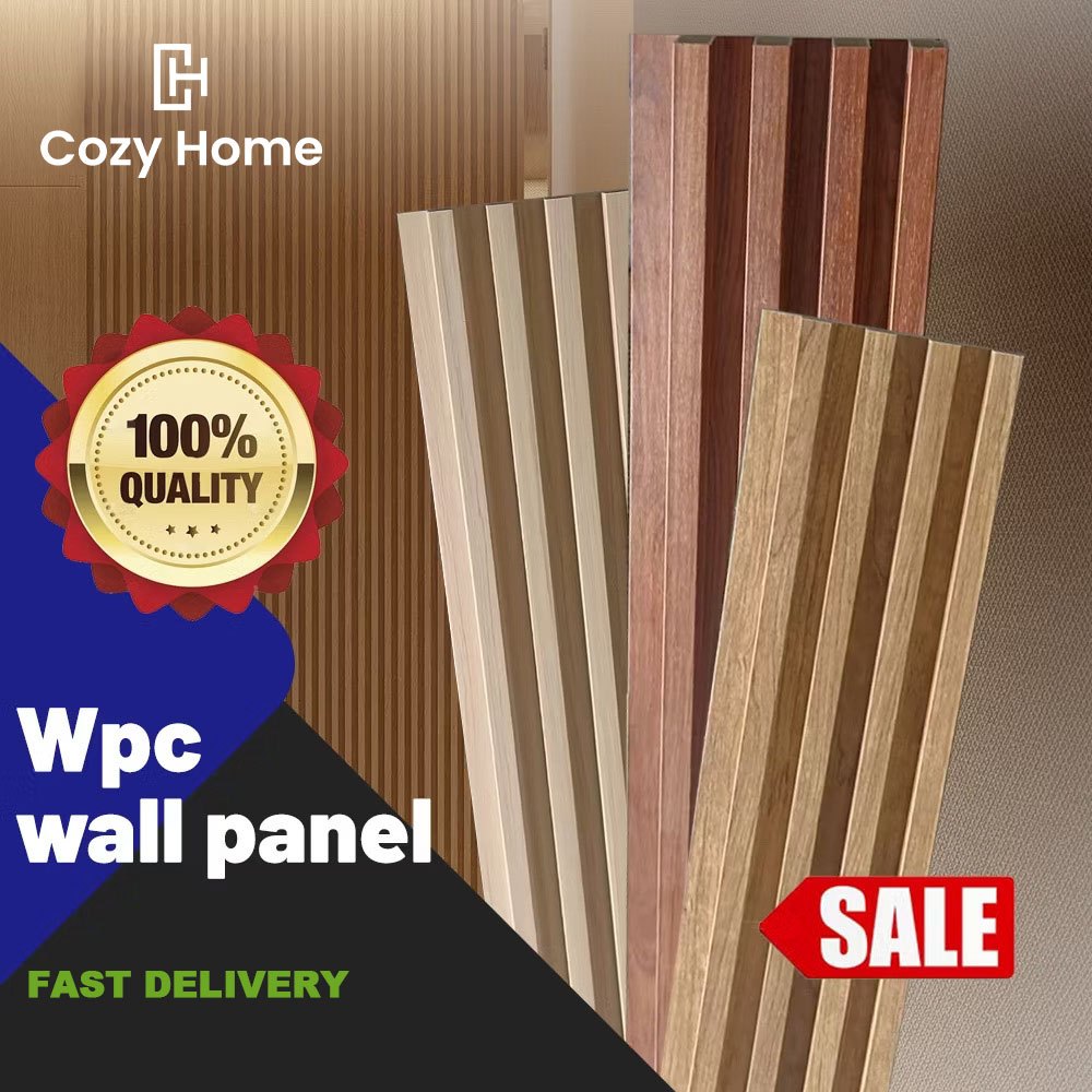 Wpc Wall Panel Composite Wood decorative Grille Plate fluted Pvc board ...