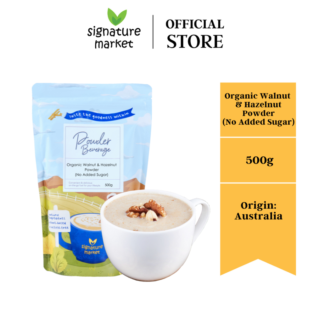 Signature Market Organic Walnut & Hazelnut Powder (No Added Sugar ...
