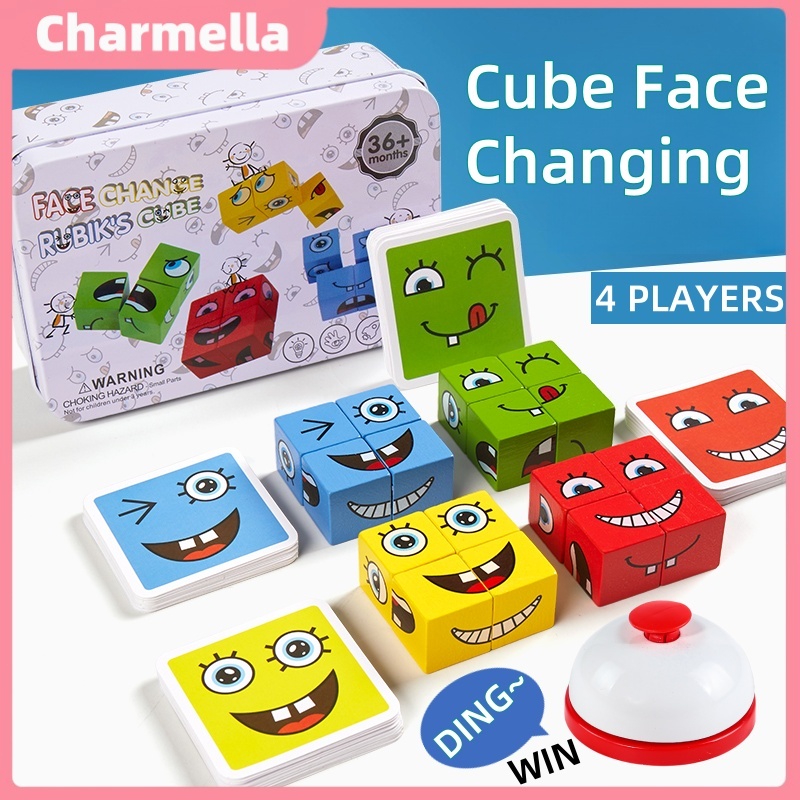 [Ready]New Cube Face-Changing Building Blocks Educational Toys Children ...