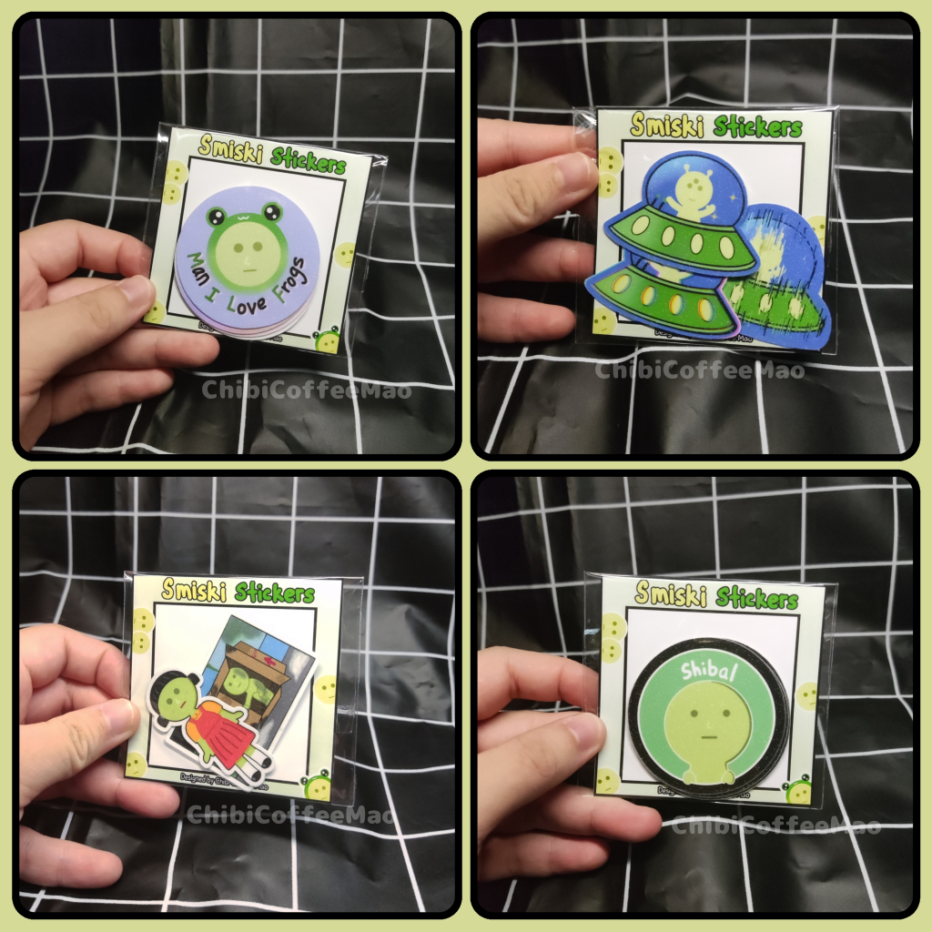 Smiski Sticker Set (2-4 pieces per set) | Shopee Malaysia