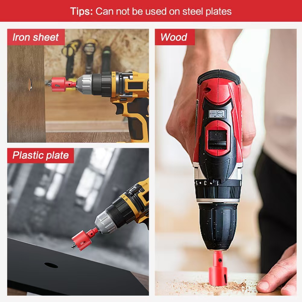 (16-110mm) M42 Bi-Metal Drilling Hole Saw Drill Bit Cutter for Aluminum ...