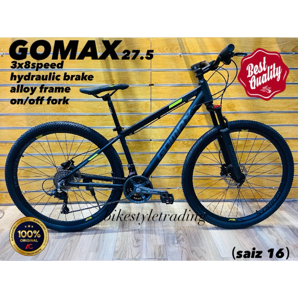 BASIKAL MTB SIZE 8SPEED BICYCLE MOUNTAIN BIKE GOMAX 2701
