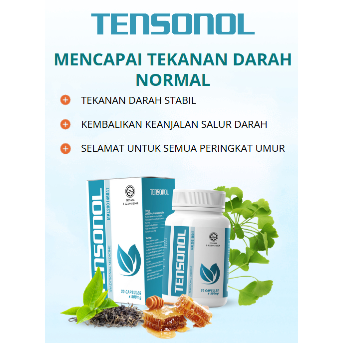 TENSONOL TRADITIONAL MEDICINE healthy nutrition 30 BIJI | Shopee Malaysia