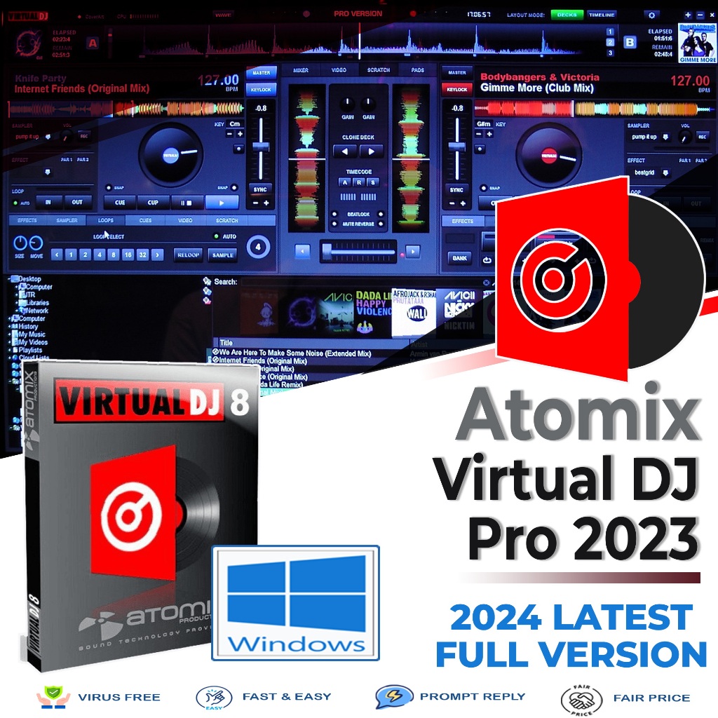 Atomix VirtualDJ 2025 Pro Infinity v8.5 2025 Latest Full Version ...