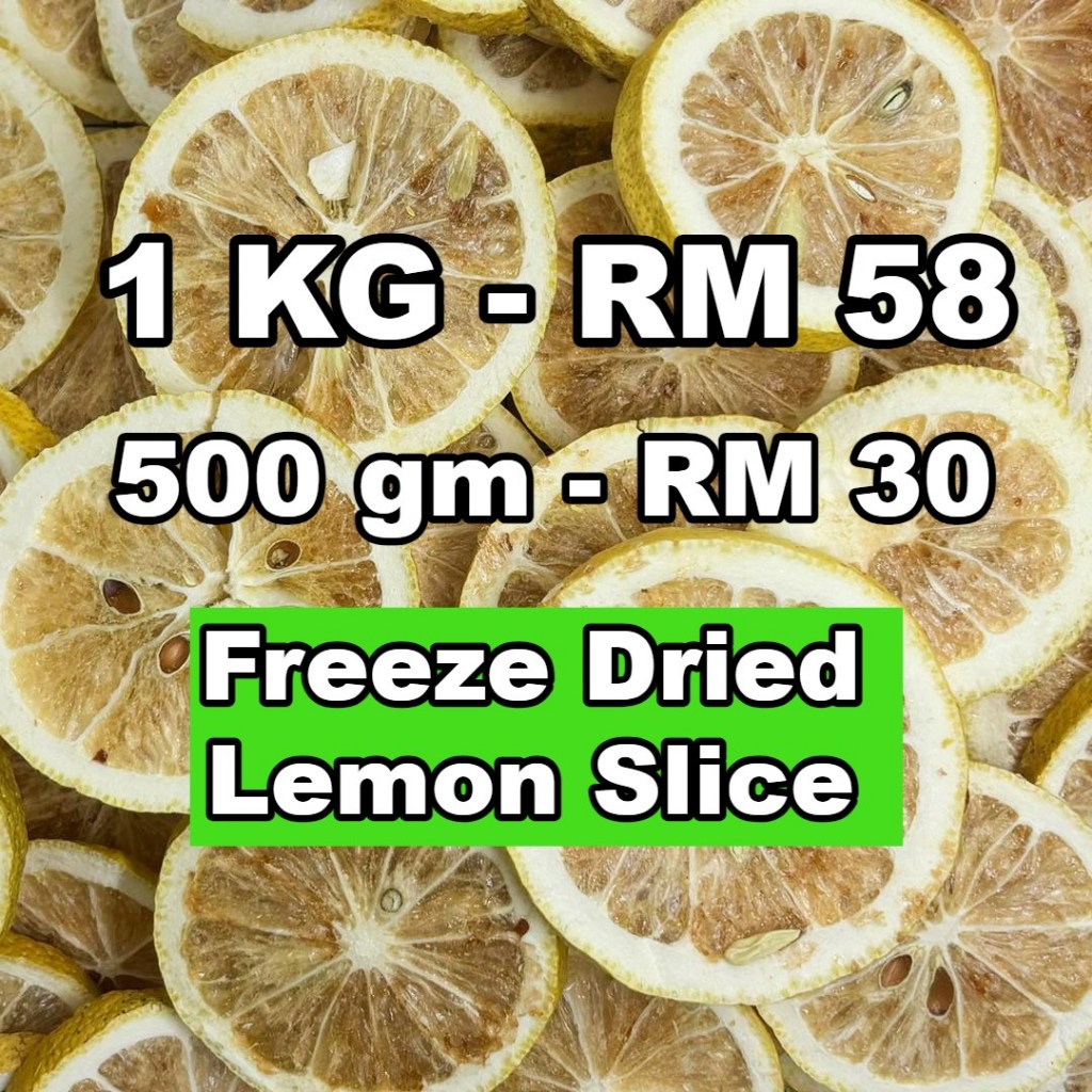 Freeze Dried Lemon Slice 冻干柠檬干 (500g & 1kg) | Shopee Malaysia