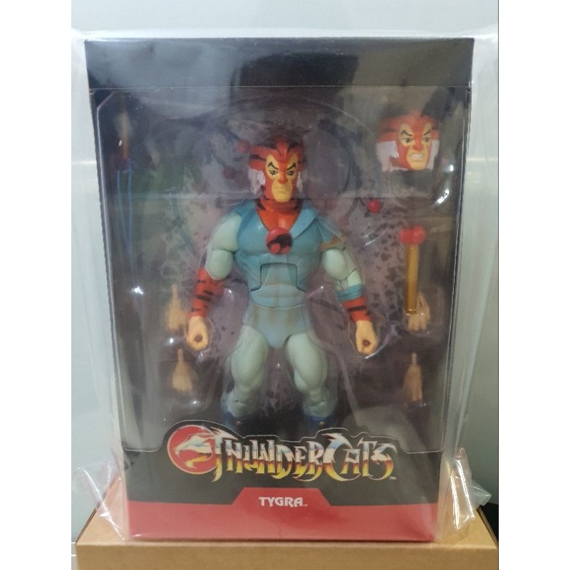 Action Figure Super7 Deluxe Thundercats Tygra 7'' Con Frusta – Giocattolo Da Collezione Ispirato Al Cartone Animato Classico