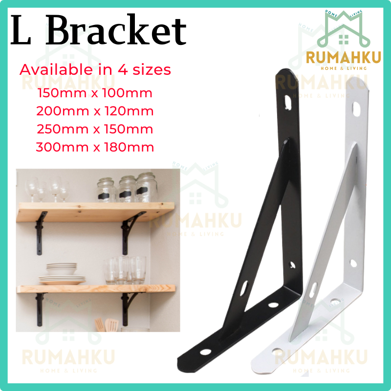 RMK L Shape Bracket Wall Cabinet Bracket Rack Bracket Wall Shelf ...