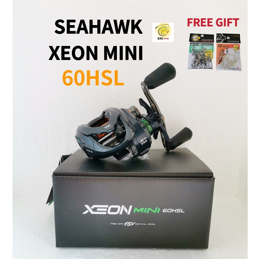 2024 Seahawk Xeon Mini 60HSL Baitcast Fishing Reel BC Baitcasting UL ...