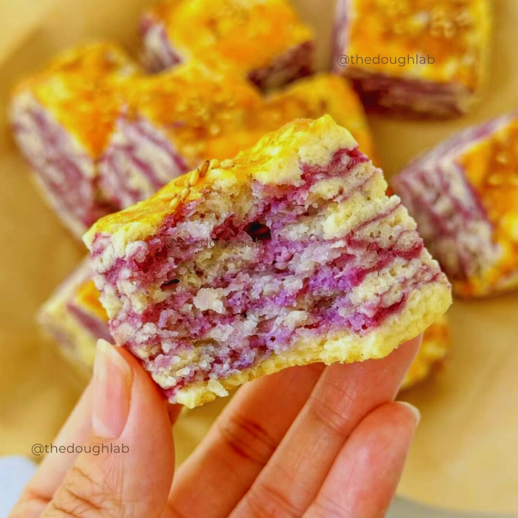 (6pcs) Taro Layer Scone (6粒) 芋泥千层司康 - 低糖低油 Low Sugar Low Carbs | Shopee ...