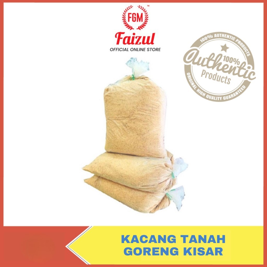 Kacang Tanah Goreng Kisar 5KG/Tumbuk/kasar FAIZUL / Coarsely crushed ...