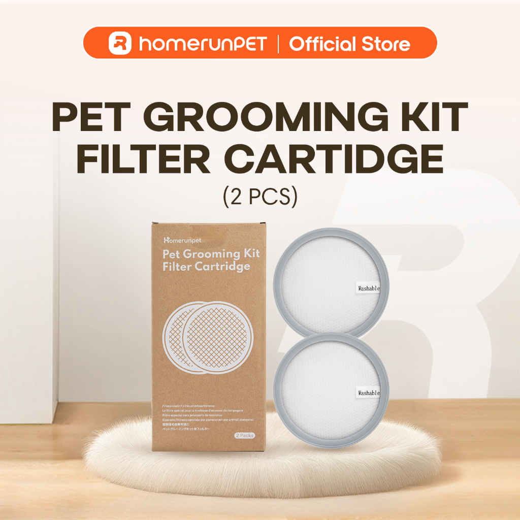 Homerunpet Pet Grooming Kit Cartridge Filter Replacement (2 Pcs ...
