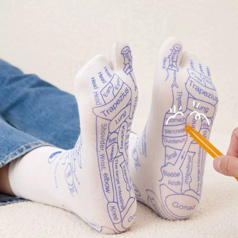 Acupuncture points socks (Free an acupuncture stick) Sarung kaki mata ...