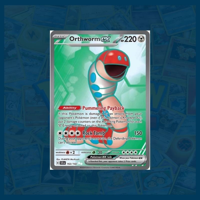 Pokemon TCG: Orthworm Ex (162/142) Full Art | Stellar Crown | Shopee  Malaysia