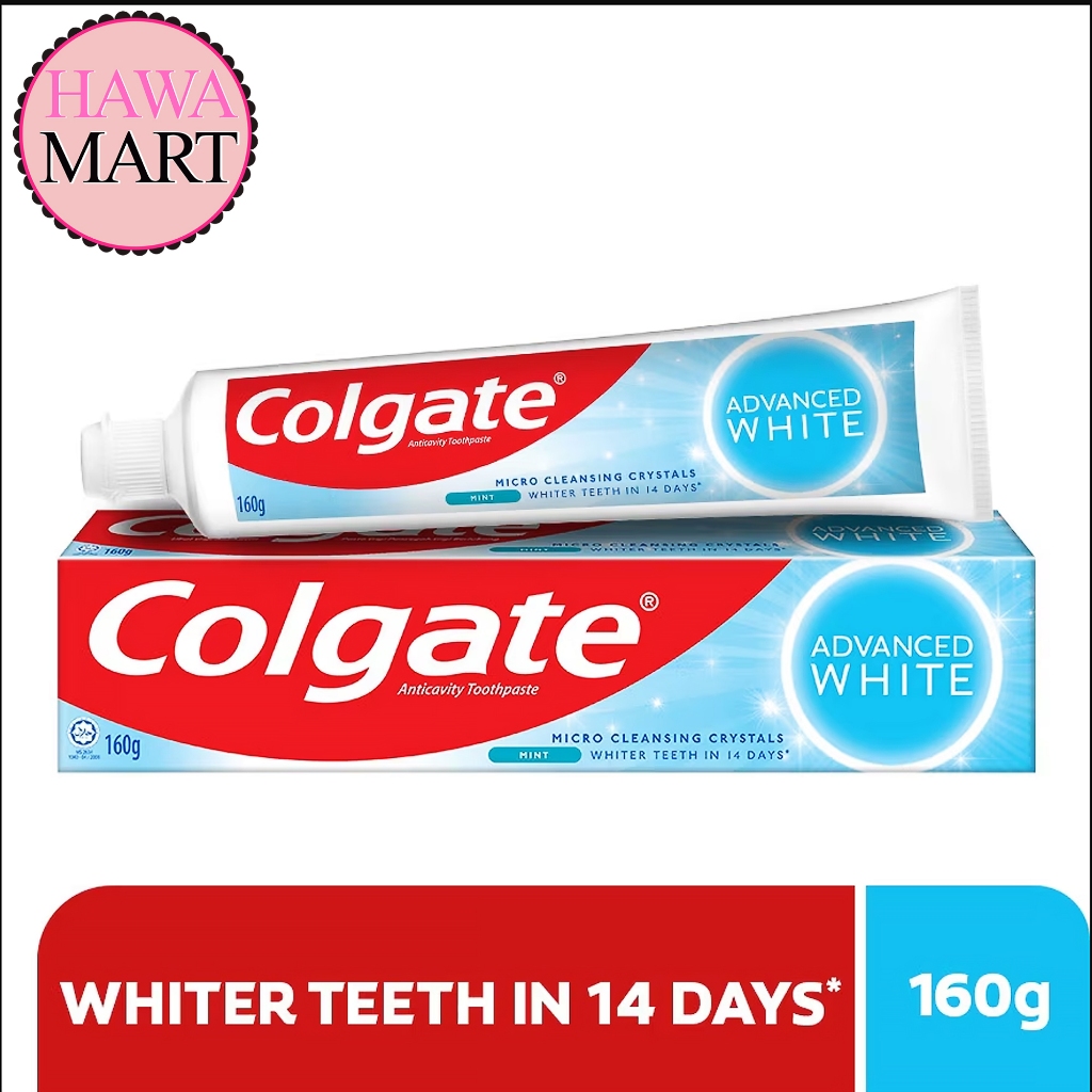 COLGATE Advanced White Toothpaste 90g/160g Mint Micro Cleansing ...