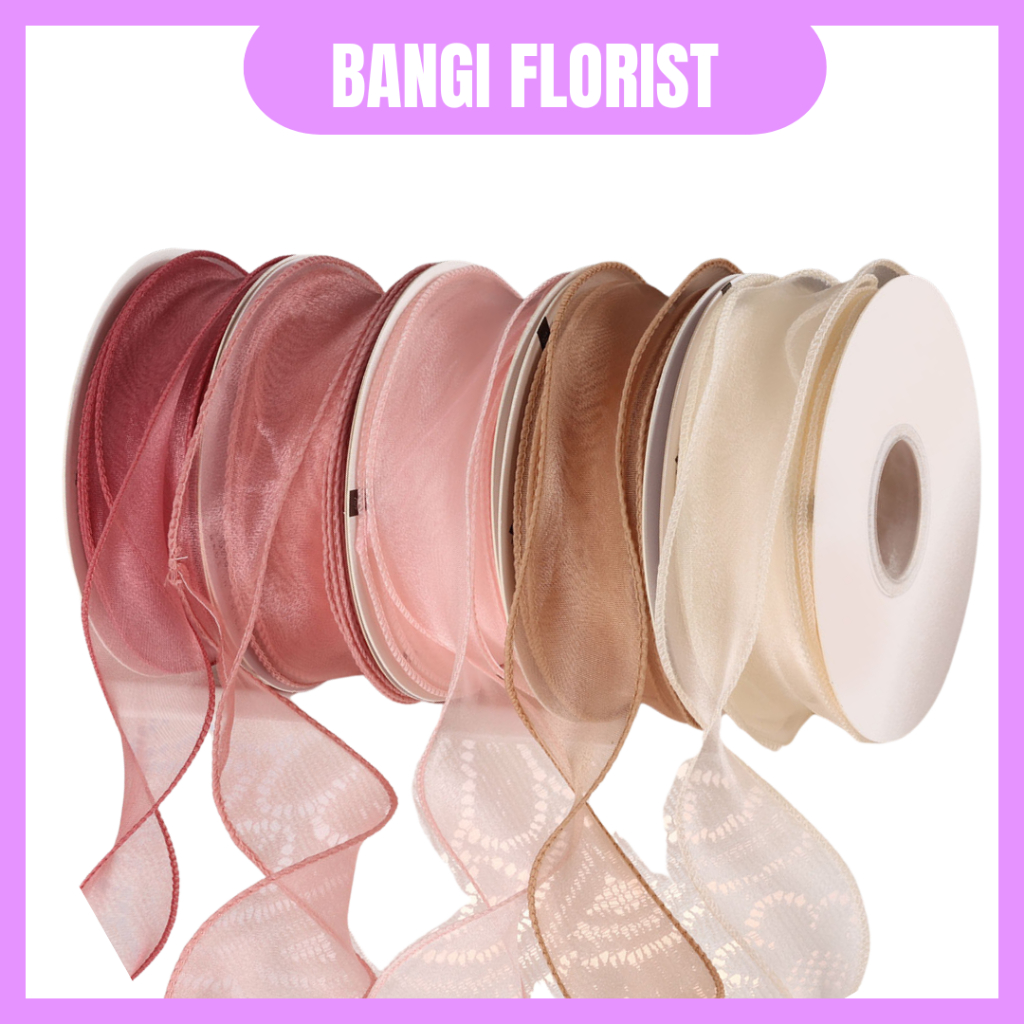 4CM FISH TAIL Ribbon Reben Riben Gift Satin Organza Mermaid Flower ...