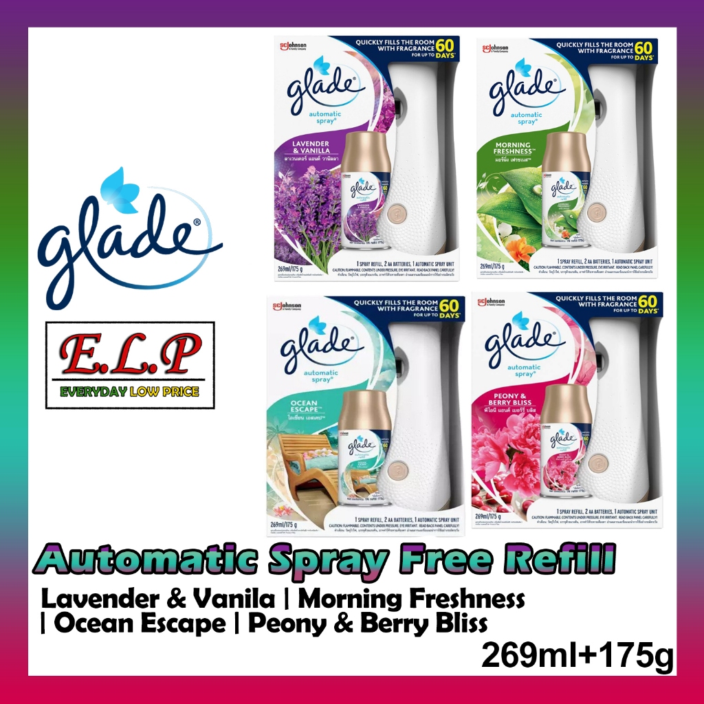 Glade Automatic Spray Starter Kit 269ml/175g (3 in 1) | Shopee Malaysia