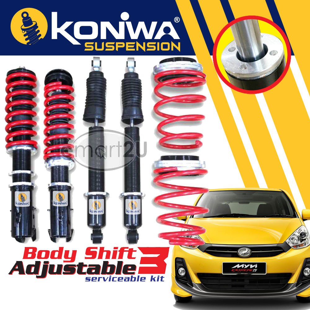 KONIWA ADJUSTABLE Perodua Myvi/Myvi Lagi Best Hi-Low Body Shift ...