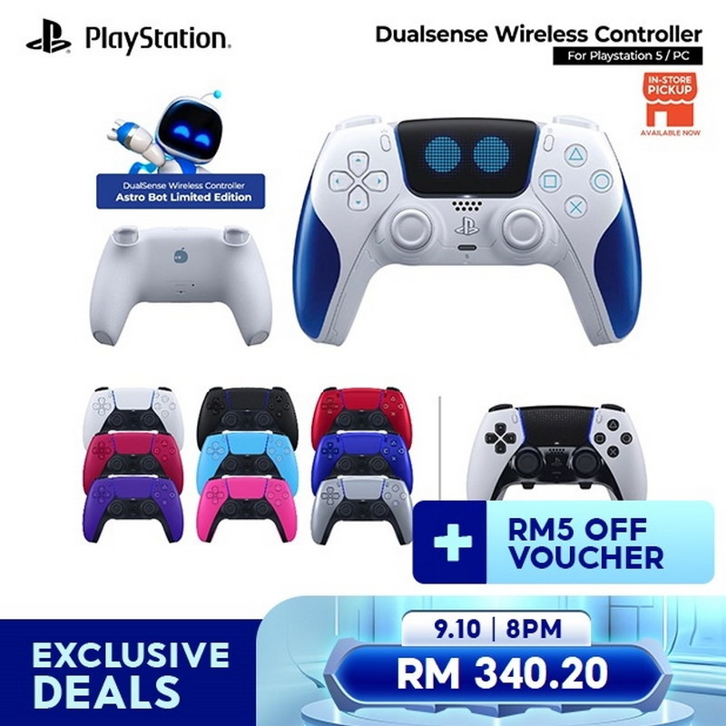【10.10 SALE】SONY Playstation 5 PS5 Dualsense Wireless Controller (Sony