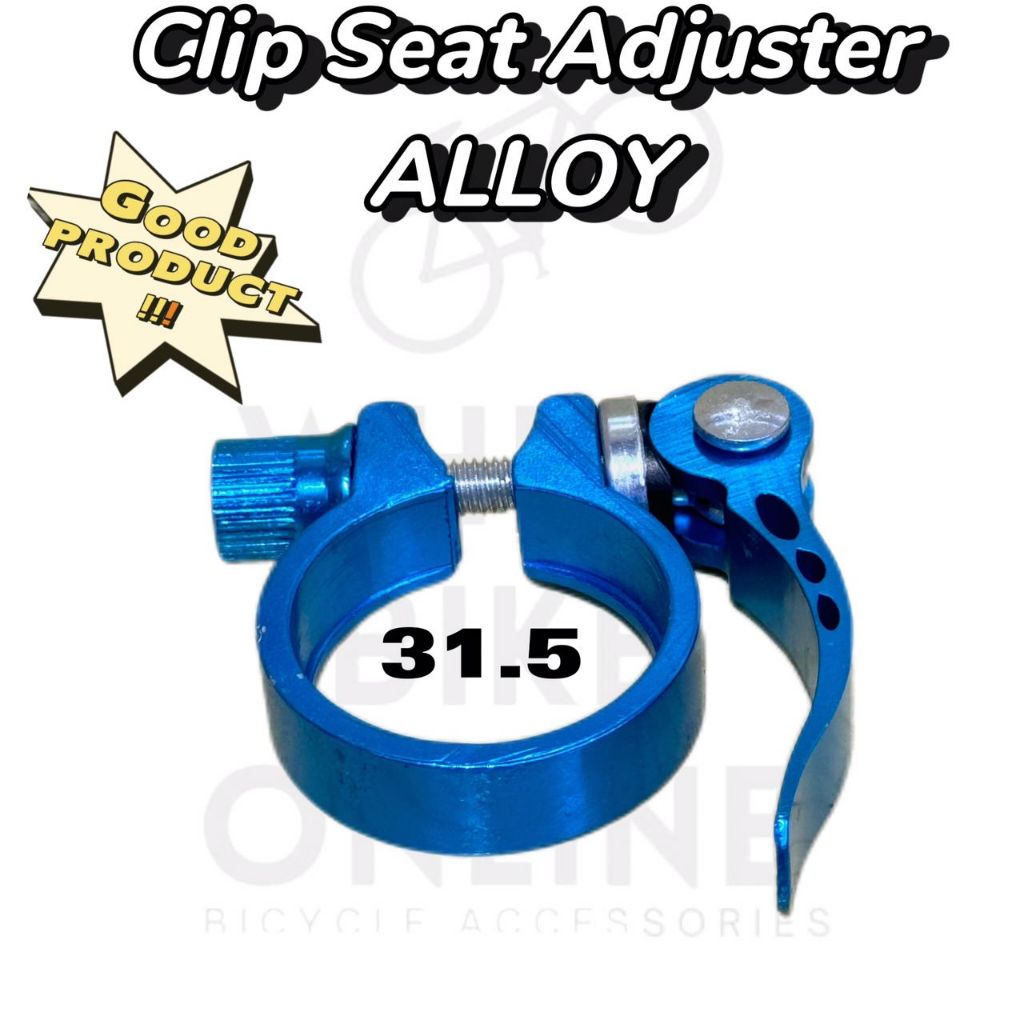 Bike Seat Post Clamp, Quick Release Bike Seat Clip Aluminium