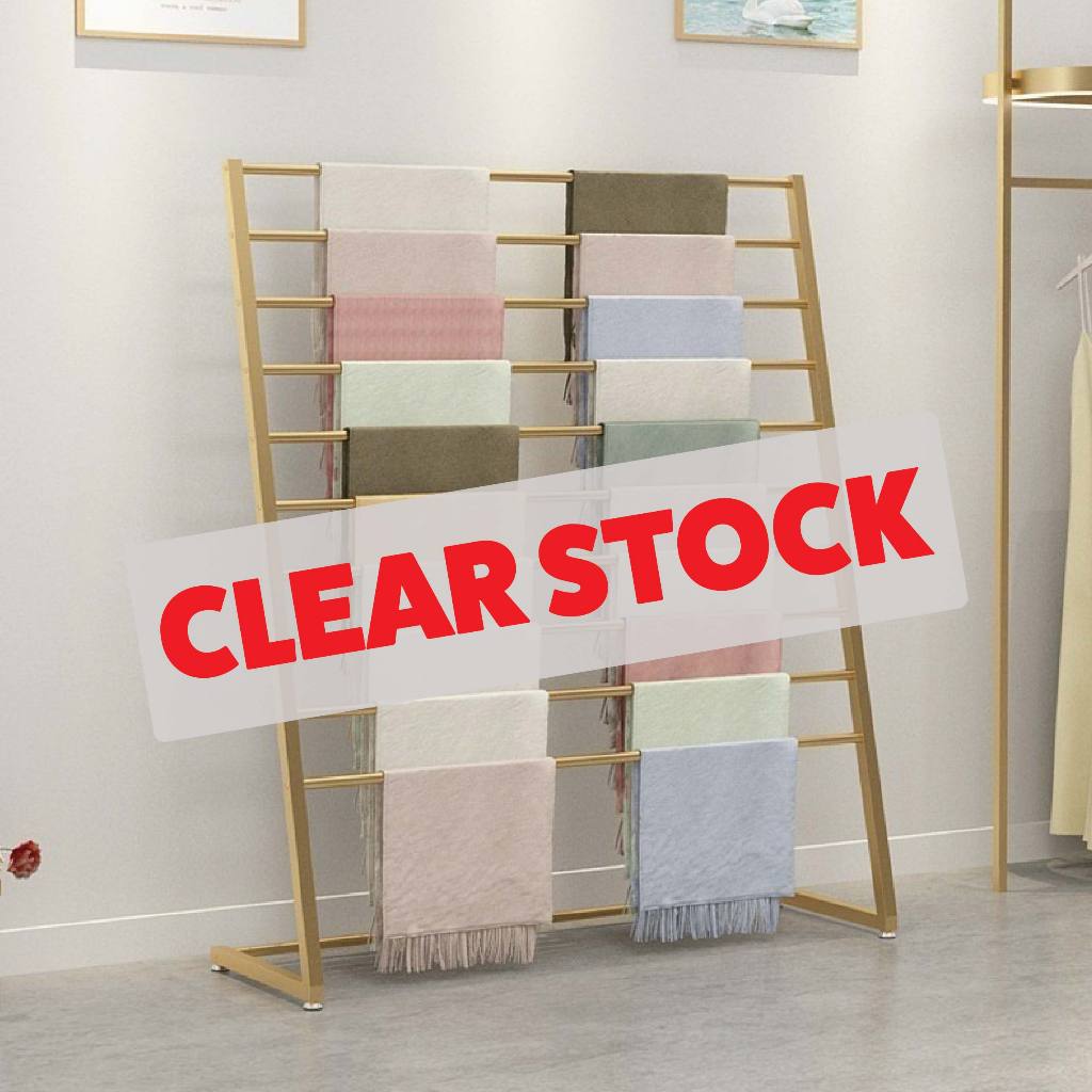 KakiDeco Rack Tudung Premium 100% Kukuh Besi Vertical Display Rack Silk ...