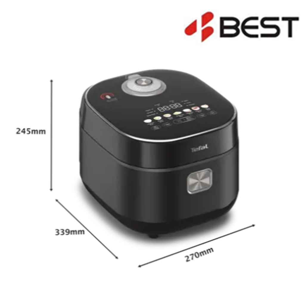 TEFAL FAR INFRARED IH RICE COOKER 1.5L BLACK RK8868 | Shopee Malaysia