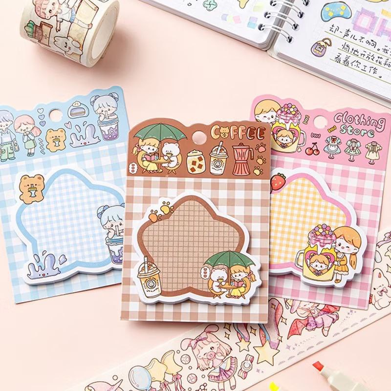Cute Girl Sticky Notes | Shopee Malaysia