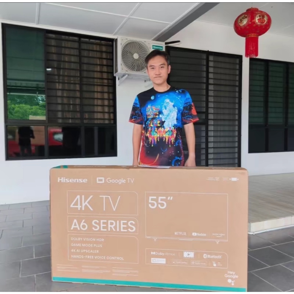 HISENSE (READY STOCK) 55" 4K UHD SMART TV 55A6100KHISENSE WARRANTY