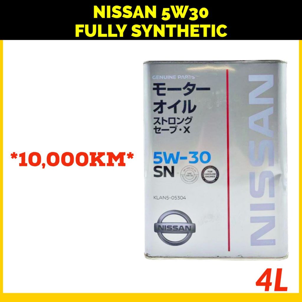 【100% ORIGINAL】NISSAN SN 5W30 FULLY SYNTHETIC ENGINE OIL (KLAN5-05304 ...