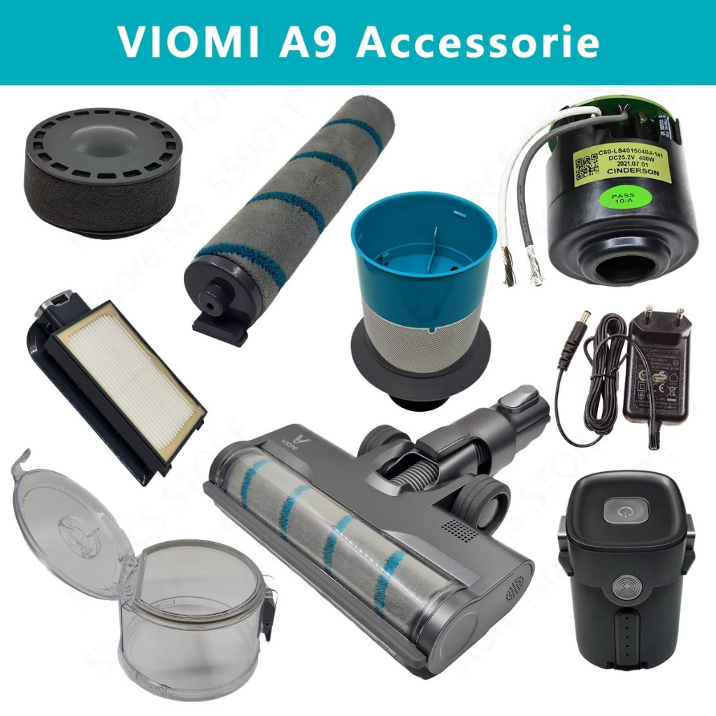 VIOMI A9 Handheld Cordless Vacuum Cleaner Spare Parts Roller Brush HEPA