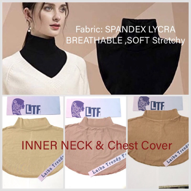 Laiba Inner Neck Cover Tudung | Soft Stretchable Ciput Leher Muslimah ...