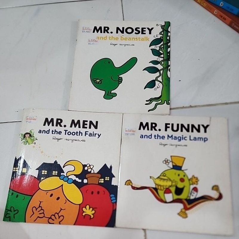 Preloved- Mr. Nosey and the beanstalk/Mr. Men and the Tooth Fairy/Mr ...