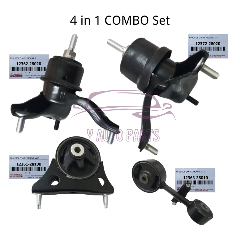 [4 IN 1 COMBO SET] Toyota OEM Engine Mounting - Toyota Estima ACR30 2.4 ...
