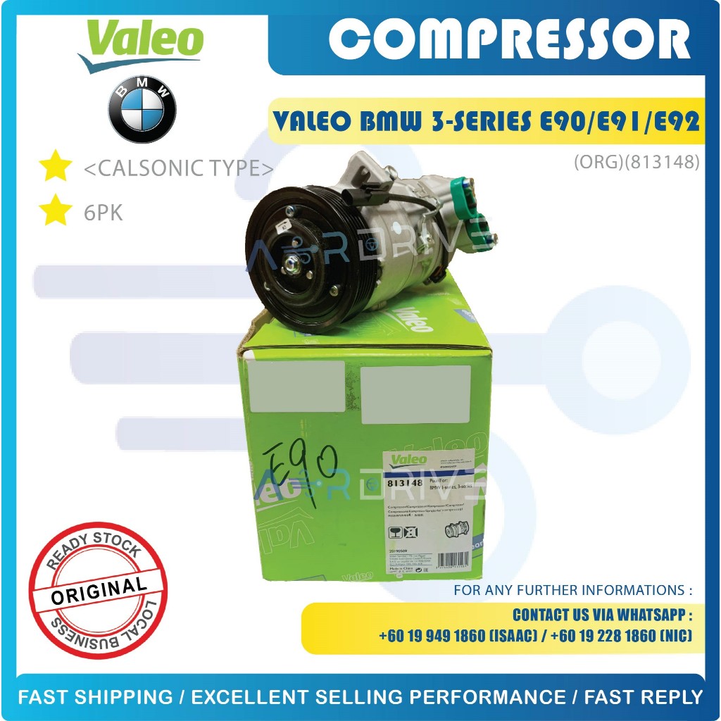 ORIGINAL VALEO BMW 3-SERIES E90 /E91 /E92 6PK COMPRESSOR ( 813148 ...