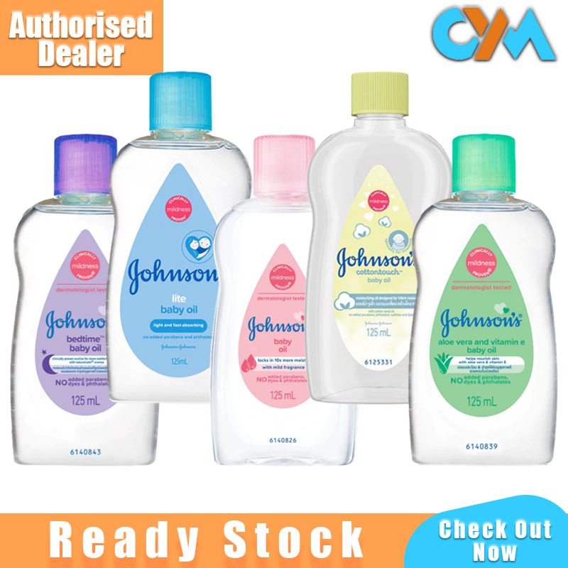 Johnson Minyak Baby 300ml Baby Oil New Born Halal Product Aloe Vera