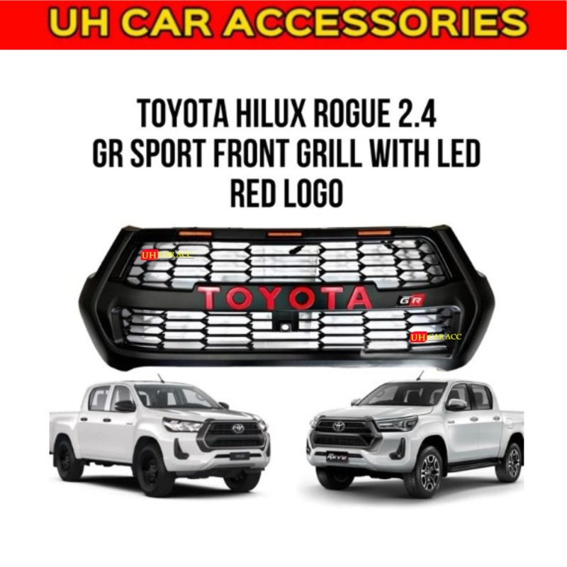 Toyota Hilux Rogue 2.4 GR LED Front Grill rogue front GR SPORT grill