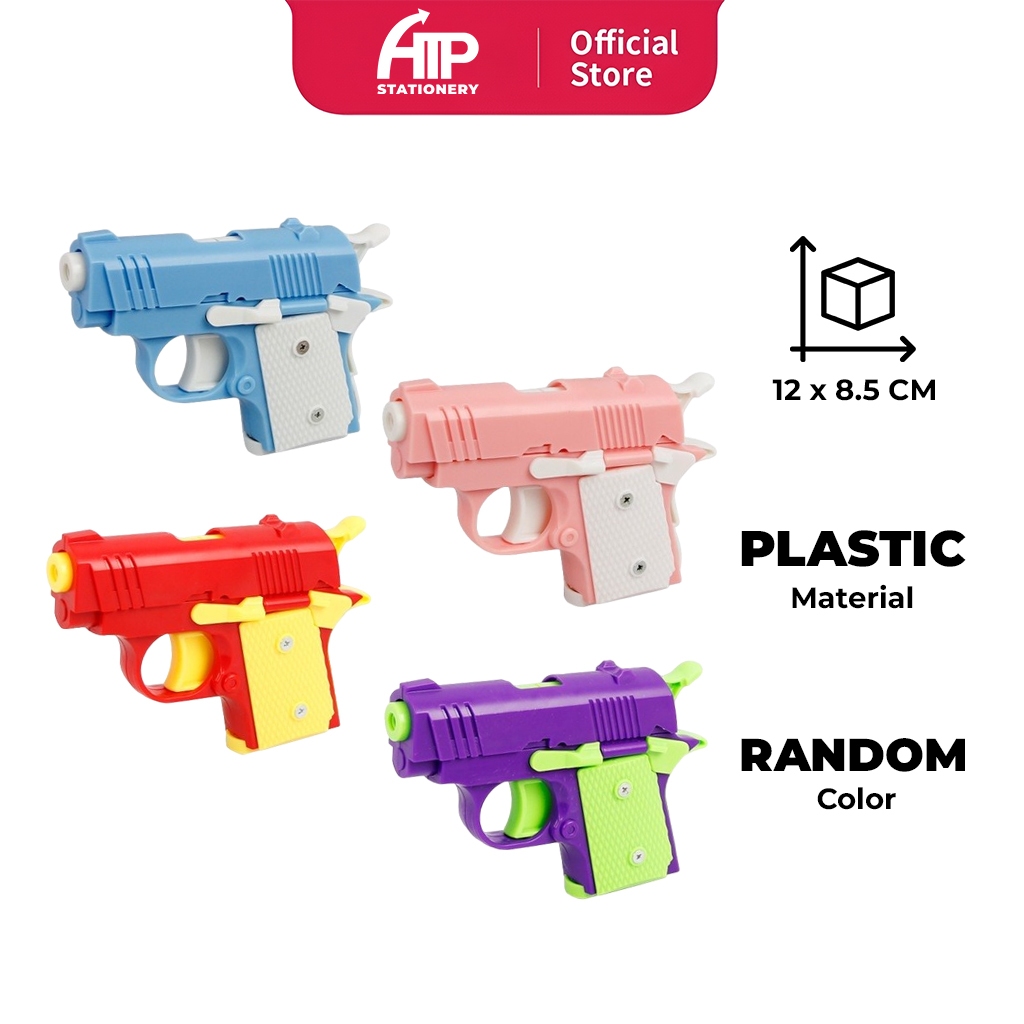 3D Funny Pistols Decompression Gravity Carrot Pistol Toys Mini Model ...