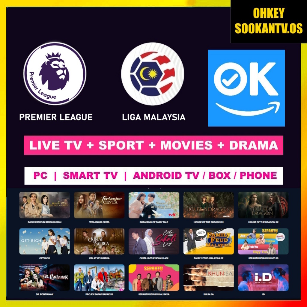 ROTIBOY OHKEY THE ORIGIN PREMIUM FULL SPORT LIVE TV DRAMA MOVIE NEW