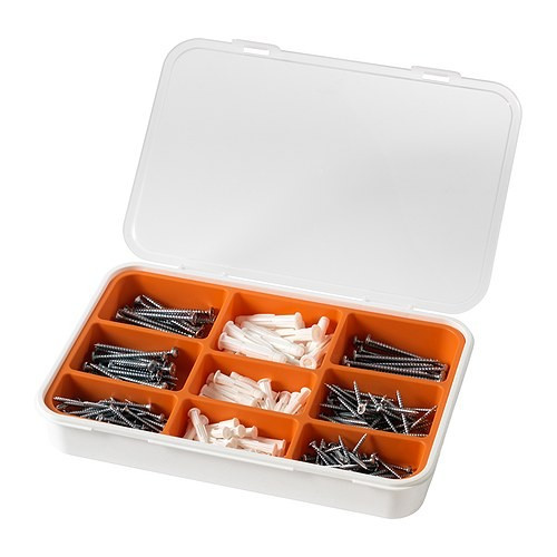 IKEA FIXA Screw and Plug Set / Skru dan Plug / DIY Hardware Set Tools ...